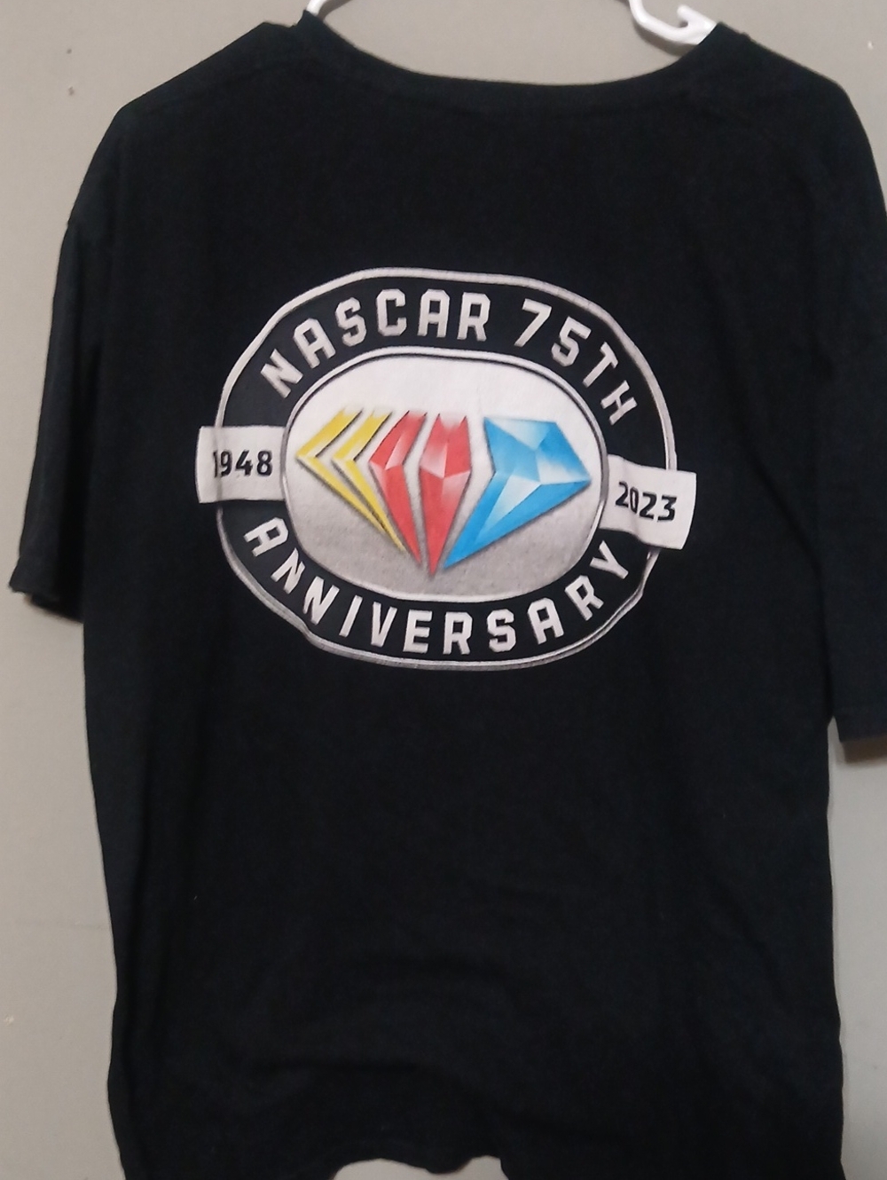 NASCAR 75th Anniversary Black Graphic T-Shirt